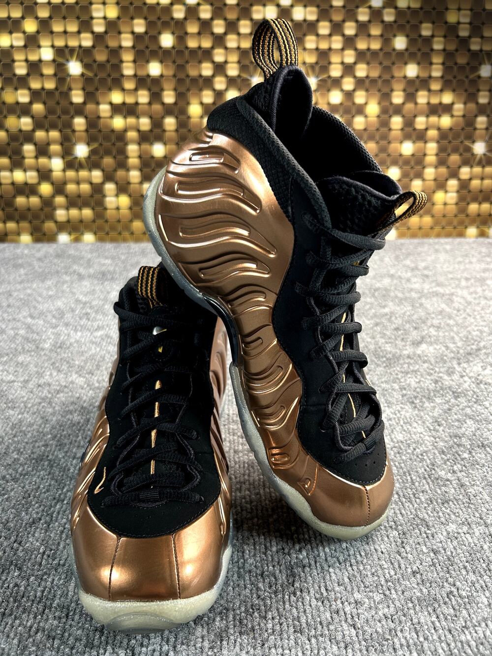Copper Nike Air Foamposite One 2017 GS Size 6Y7W Black Metallic Copper Penny